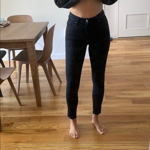 Levi’s skinny high rise black jeans